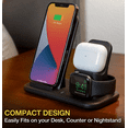 thumbnail image 5 of Scosche CSQ3N1-SP Qi-Enabled Smartphones, Watches and Earbuds, Qi-Certified Wireless Charging Dock, Black, 5 of 12