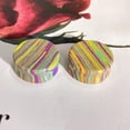thumbnail image 2 of Rainbow Stone Double Flare Ear Plugs Tunnels Natural Organic Stones Expander Ears Piercing Stretcher Gauge Plug for Women Men Fashion Body Jewelry, 2 of 6