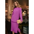 thumbnail image 2 of Jessica London Women's Plus Size Plisse Midi Skirt, 2 of 2