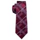 thumbnail image 4 of Set de Corbata Barry.Wang con Diseño a Cuadros en Seda, Gemelos y Pañuelo, 4 of 6