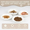 thumbnail image 4 of 6 Pack Cat Food Bowl, Ceramic Cat Bowls, Anti Whisker Fatigue Cats Bowl Set, 5.5 inches Shallow Wide Kitten Plates for Food and Water, 4 of 9