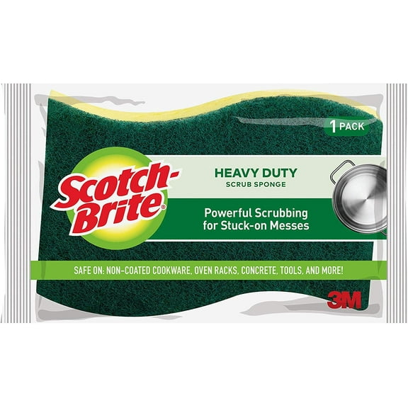 Scotch-Brite Kitchen Scrub Sponge Heavy Duty - 1 Piece