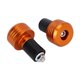 thumbnail image 1 of Tapones de aluminio para manillar de motocicleta, accesorios deslizantes para motocicleta (naranja), 1 of 8