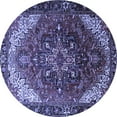 thumbnail image 1 of Ahgly Company Indoor Round Persian Blue Traditional Area Rugs, 4' Round, 1 of 4