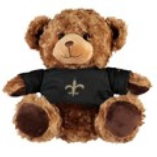 FOCO NFL Licensed New Orleans Saints Sitting Plush Shirt Bear 10inch