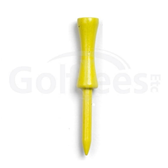 Golf Tees Etc Step Down Yellow Color Golf Tees 2 3/4" Inch Strong & Light Weight Accessory Tool For Golf Sports - (100 Of Pack)