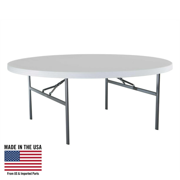 6 Foot Round Table With Folding Legs, Lifetime 6 Foot Round Tables