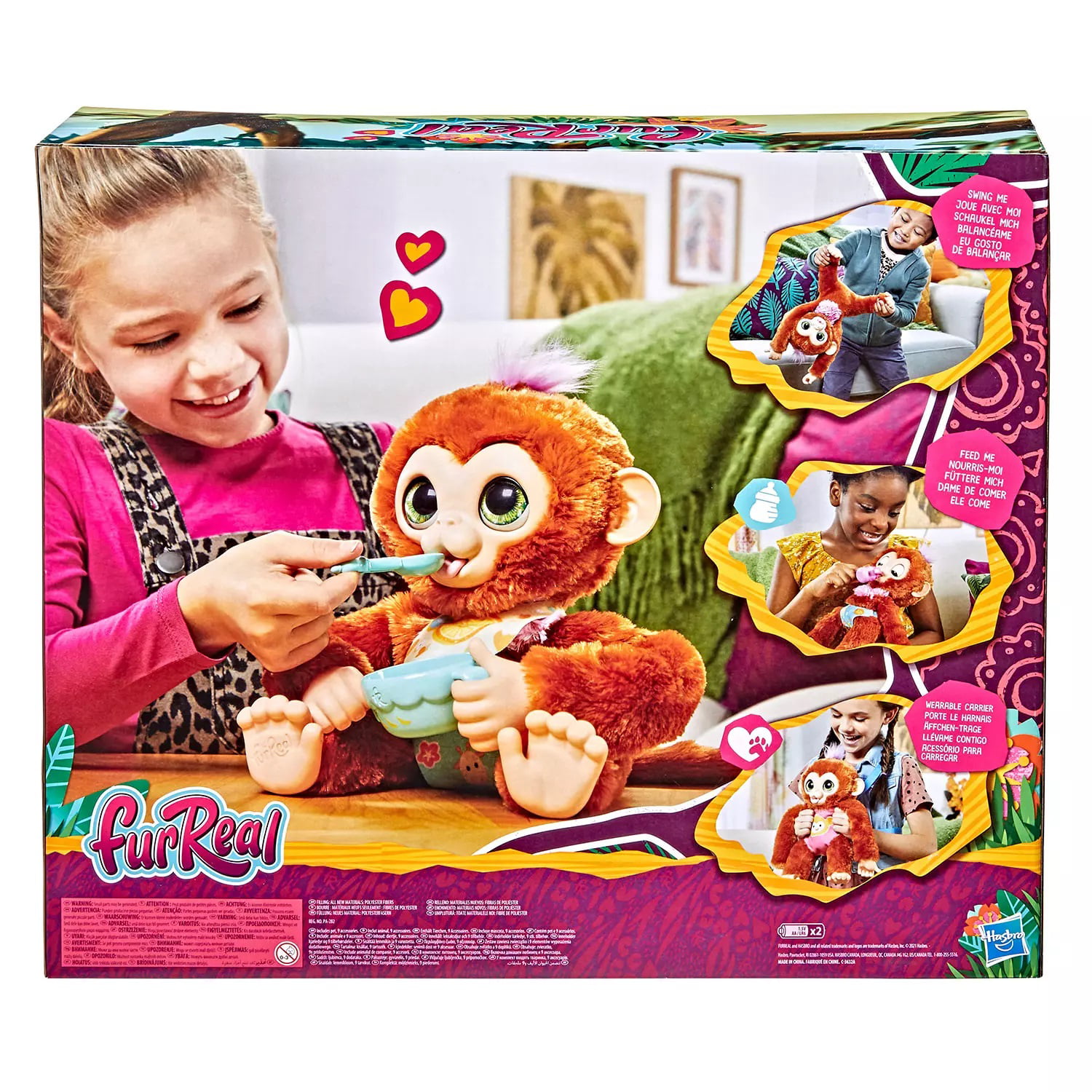 Details about   Furreal Friends Monkey Full Sized Tested 2012 
