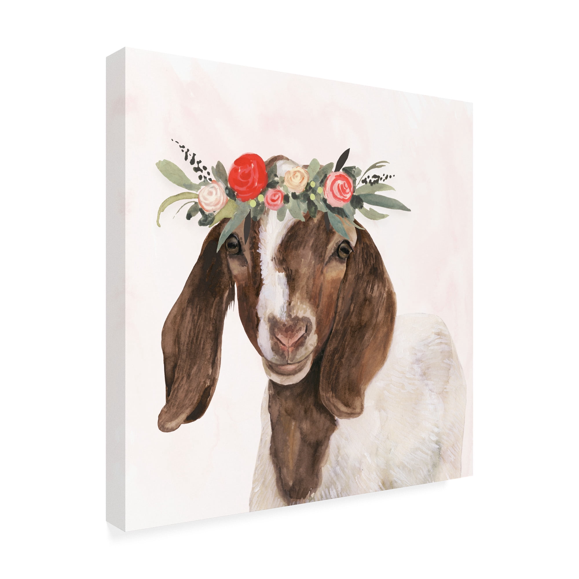 Trademark Fine Art 'Garden Goat II' Canvas Art by Victoria Borges