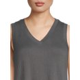 thumbnail image 4 of Time and Tru Women's Textured Tunic Top, Sizes XS-3XL, 4 of 5