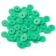 thumbnail image 2 of 10strands Green Flat Round Polymer Clay Beads 6mm Heishi Beads for DIY Jewelry Making Green, 2 of 7