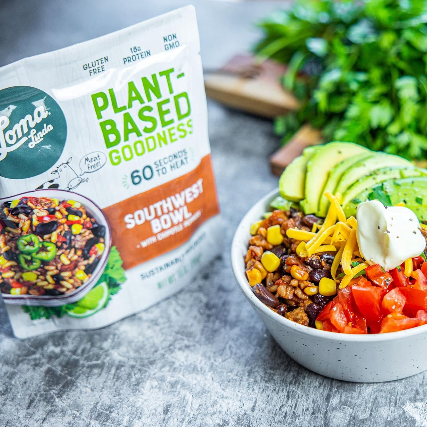 Loma Linda - Heat & Eat Southwest Chipotle Bowl (10 oz.) (Pack of 3) - Vegan