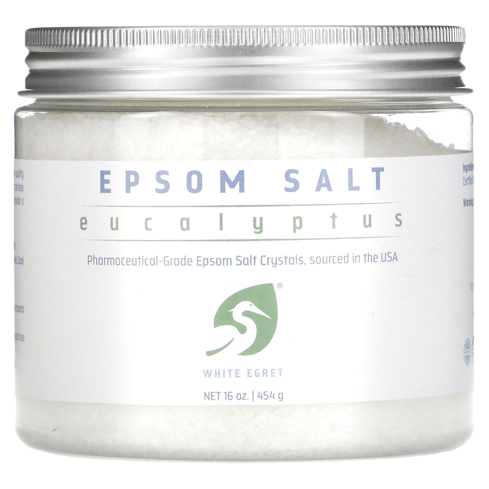 White Egret Personal Care  Epsom Salt  Eucalyptus  16 oz  454 g