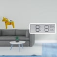 thumbnail image 2 of Desktop Clock Swedish Dala Horse Statue Handicraft Multifunctional Large Display Modern Home Office Bedroom, 2 of 8