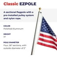 thumbnail image 3 of EZ-Pole Classic 17 ft. Sectional Flagpole Kit with Rope, 3 of 7