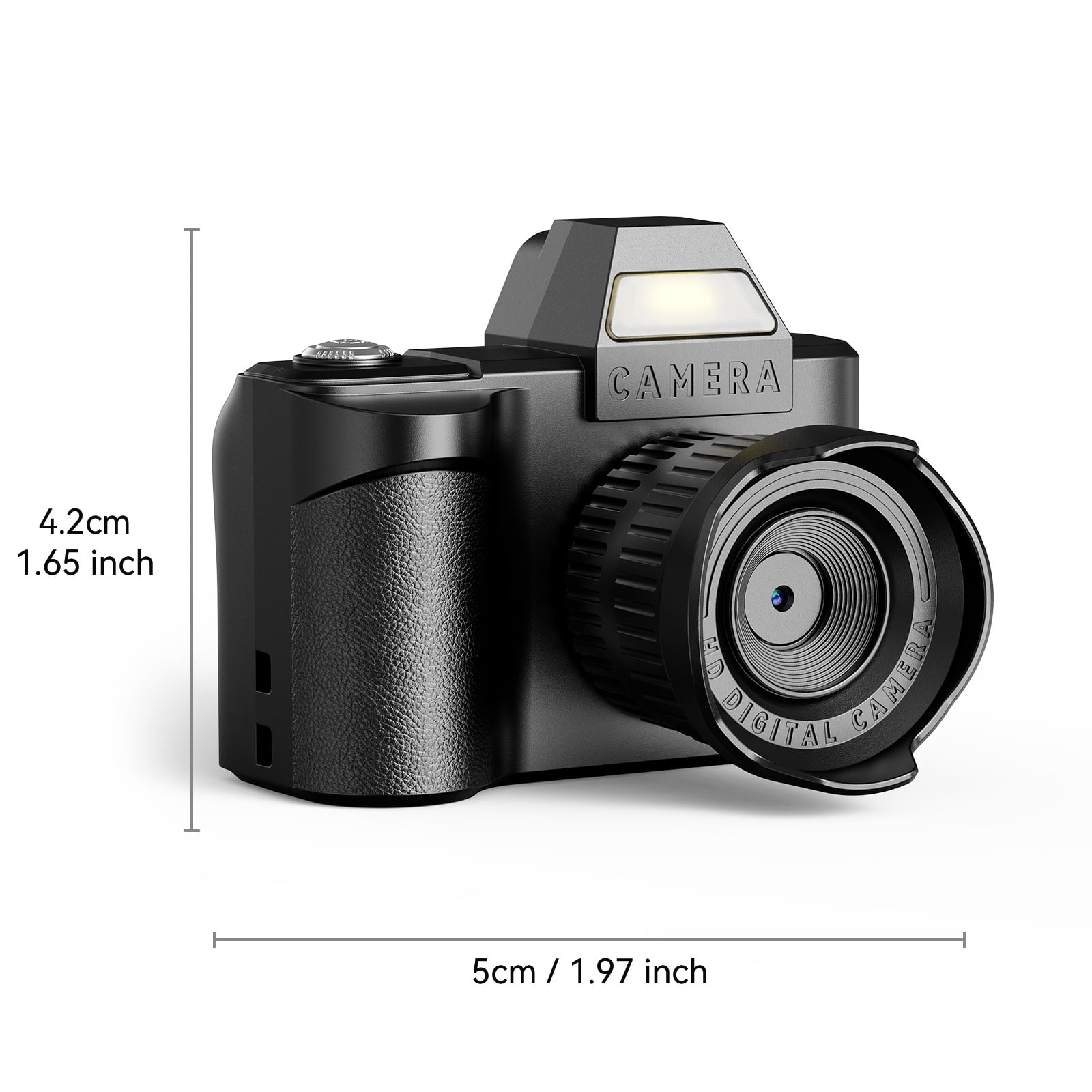 Mini Digital Camera 1080P HD with 64GB SD Card, Auto Fill Flash, Portable Point and Shoot Video Camera for Travel Vlog, Daily Recording, Beginner Friendly Vintage Travel Photography