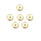 thumbnail image 1 of Greeniant 6 piezas de botones de saxofón, trompeta, superficie lisa profesional, accesorios de piedra de Metal, llave de latón, teclas Accesorios para instrumentos musicales Dorado, 1 of 6