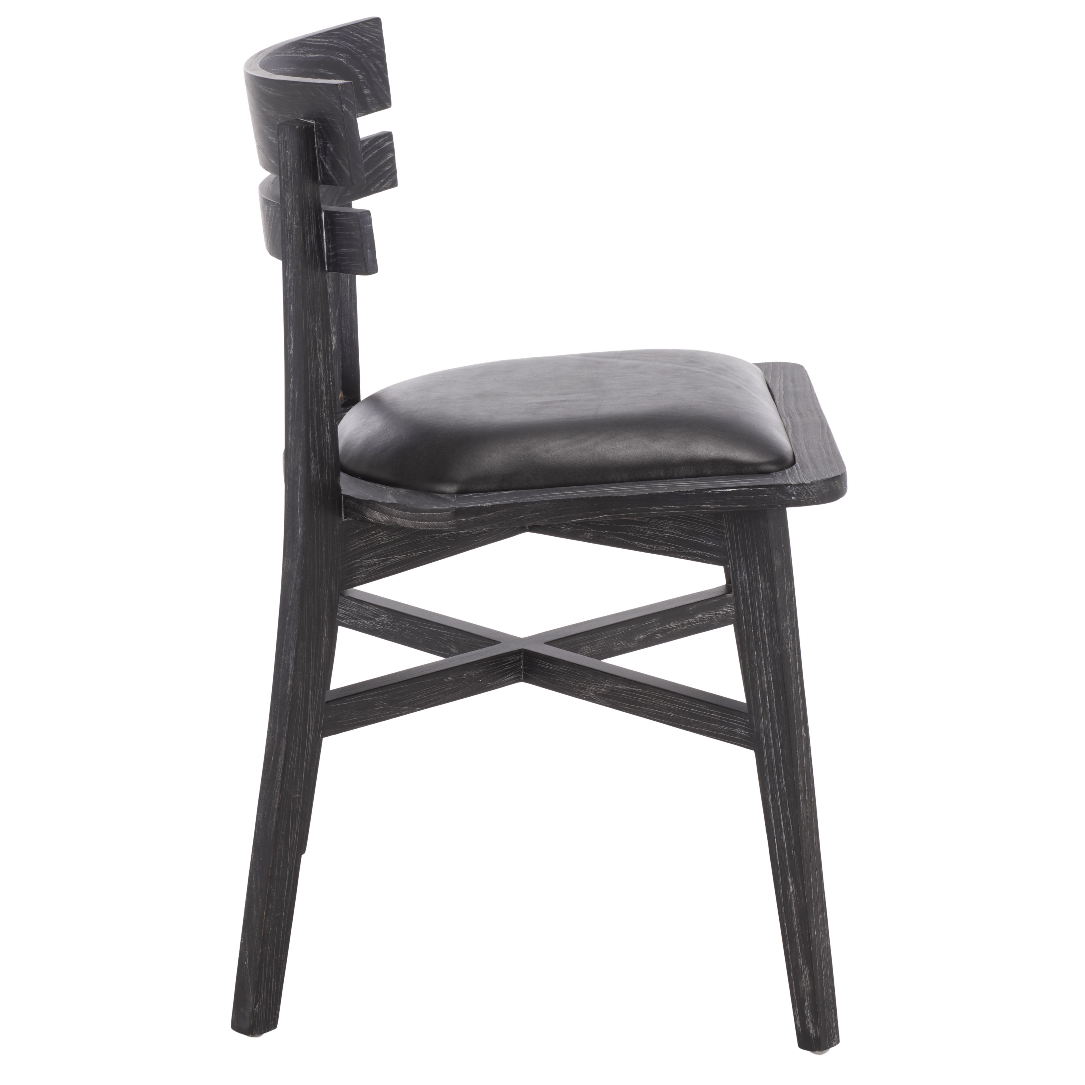Safavieh Casper Wood Dining Chair, Black Wash/Black