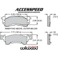 thumbnail image 2 of Wilwood 150-D0052K ProMatrix Brake Pad Set, Pad #D52, 2 of 2