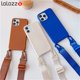 thumbnail image 2 of Funda de teléfono con cordón y collar de cadena de silicona suave para iPhone 14 Plus 13 12 11 Pro Max Mini X XS XR 8 7, cubierta de cordón con correa para el cuello Tan Jianjun unisex, 2 of 2
