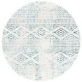 thumbnail image 5 of SAFAVIEH Tulum Lakisha Southwestern Area Rug, Ivory/Turquoise, 6'7" x 6'7" Round, 5 of 11