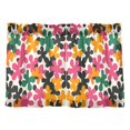 thumbnail image 7 of Yayeee Kitchen Curtains Tier Pair Light Filtering 27"x36" Rod Pocket Short Cafe Window Panel, Pink Floral Blooms, 7 of 7