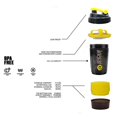 thumbnail image 3 of Botella mezcladora de proteínas Gadgetbucket Spider, 500 ml, sin BPA, 3 of 8