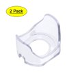 thumbnail image 1 of Cubierta protectora de botón de interruptor de presión de plástico Uxcell de 25 mm, 2 unidades, transparente, 1 of 5