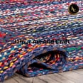 thumbnail image 5 of Jaipur Art And Craft Multicolor Natural Fiber Hand Braided Reversible Cotton Area Rug (2.6x6 Sq ft), 5 of 6