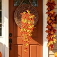 thumbnail image 4 of Roiihwy Artificial Hanging Fall Flowers Decorations, Thanksgiving Realistic Fake Flowers for Outdoors Faux Hanging Plants Silk Flower for Outside Home Indoor Planter Porch Patio, 4 of 6