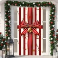thumbnail image 6 of Dmlowu Christmas Decorations Door Cover - Merry Box Bowknot Christmas Door Cover, Christmas Tree Door Cover, 35x71 inch Christmas Door Covers Present for Holiday Party, 6 of 10