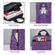 thumbnail image 3 of Disketp Purple Glitter Mochila Ligera e Impermeable, Mochila de Día Resistente para Viajes, Senderismo y Uso Diario para Hombre y Mujer, 3 of 7