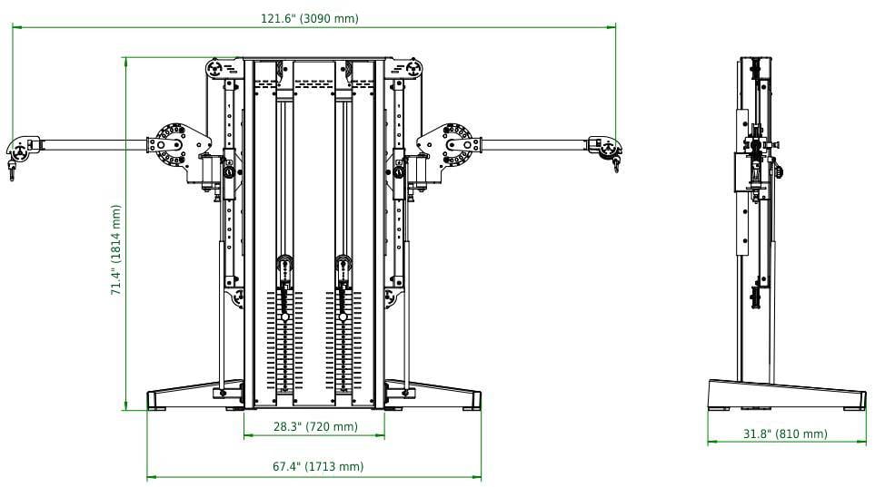 French Fitness Newport Dual Cable Cross (New) Bestgymequipmentshop.com