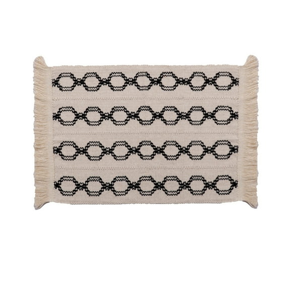 SDNall Napperons en Coton et Lin avec Franges - Isolants, Résistants à la Chaleur, Deux Couleurs, Style Western