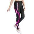 thumbnail image 3 of iiniim Girls' Stretch Legging Pants Kids Toddler Striped Print Long Trousers, 3 of 7