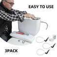 thumbnail image 5 of White Toilet Water Refill Hose Set,QZS Universal Toilet Hose Replacement,Compatible with 100 200 200A 400A and Most Other Valves,3pcs, 5 of 6