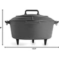 thumbnail image 2 of Volcano Grills 8 Qt.Pre-seasoned Cast Iron Round Dutch Oven, 2 of 6