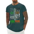 thumbnail image 2 of Ankishi Irish Tee Shirts for Men American Flag Cross Casual Crewneck Short Sleeve Trendy Patriotic Graphic Tees Daily Wear, 2 of 8