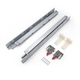 thumbnail image 2 of Knobonly 6 Pair 21" Soft Close Drawer Rails Full Extension, Undermount Zinc Plated Drawer Slides, Mounting Screws and Adjustable Locking Device Included, 85 lb Load Capacity, 2 of 4