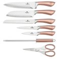 thumbnail image 6 of Berlinger Haus Kitchen Knife Set with Block, 8 Piece Knives Set for Kitchen, Cooking Knives with Kitchen Shears and Sharpener, Sharp Cutting Stainless Steel Chef Knife Set with Acrylic Stand, Black, 6 of 13