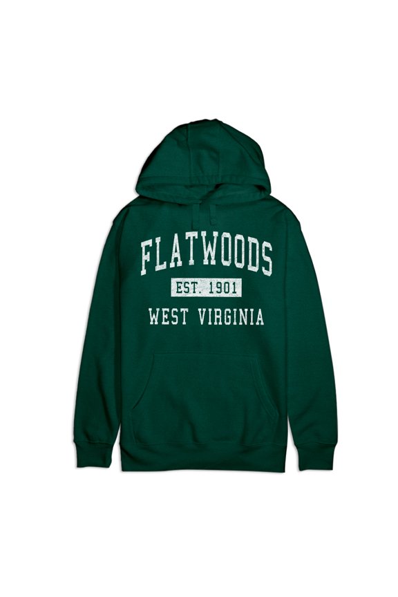 Flatwoods West Virginia Classic Established Premium Cotton Hoodie