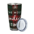 thumbnail image 2 of KLL Wonderful Time Christmas Print 40oz Stainless Steel Insulated Car Cup with Spillproof Lid - Keep Your Drink Hot or Cold on the Go-Straw Three-piece Set, 2 of 8
