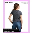 thumbnail image 6 of Steve Madden Girls' Shirt - Casual Short Sleeve Fashion Logo T-Shirt for Girls - Kids' Graphic Tee - Youth Top (4-16), 6 of 6
