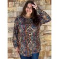 thumbnail image 6 of Weardear Plus Size Tops for Women Pleated Puff Long Sleeve Shirts Fall Tunic Top, 6 of 6