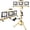 3 Adjustable Head, variant on LED Work Lights with Stand, 21000 Lumen, 2-Head Adjustable Work Light, Waterproof Foldable Tripod, 6,500 Kelvin, Extended Cord for Outdoor & Indoor Job Sites, Workshops, Construction, Garage Lighting