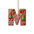 thumbnail image 2 of Hbdhejl 26 Pieces Red Letters Christmas Tree Decorations Candy Cane Letters With Berry Pattern Mini Alphabet Hanging Ornaments Party Home 2D Acrylic Christmas Tree, 2 of 4