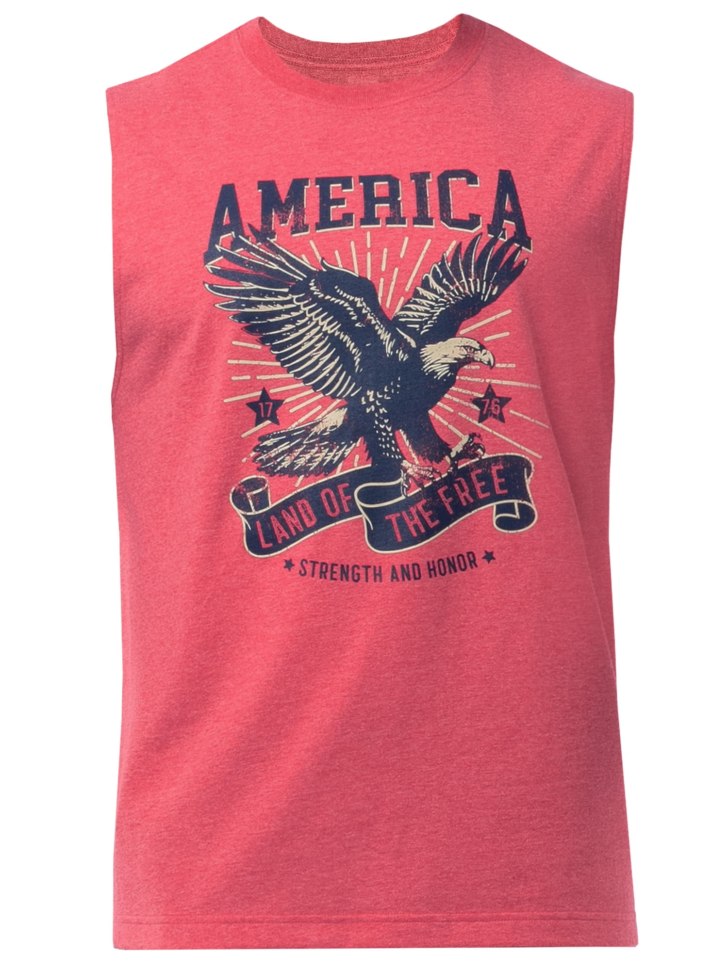 Way to Celebrate Men's 4th of July Americana Graphic Muscle Shirt Tank Top, Sizes XS-5XL