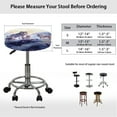 thumbnail image 6 of ZUXONGSY Wolf Bar Stool Cover Round 2 Packs Circle Stool Seat Covers Size S Stretchable Furniture Covers with Elastic Bands Round Stool Bench Cushion Slipcover 12"-14", 6 of 6