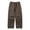 Coffee, variant on SROBPTY Fall Winter Pants for Teens Boys Solid Cargo Loose