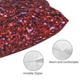 thumbnail image 3 of Honeii Red Glitter Print Pillow Cases,Plush Throw Pillow Covers,Decorative Pillowcase for Sofa, Couch, Living Room-20"x30", 3 of 6